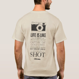 Camiseta Cita de cámara vintage