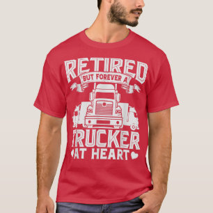 Camiseta Cita de camionero jubilado Diseño de texto de cami