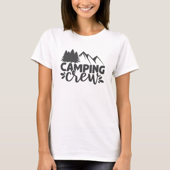 Camiseta Cita de Camping Crew Guay Adventure Mountains (Anverso)