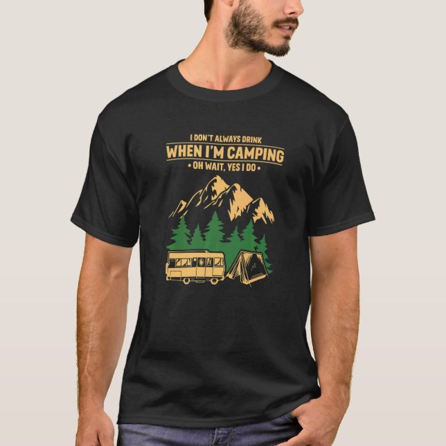 Camiseta Cita De Camping De Aventura Con Carretera De Camió (Anverso)