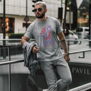 Camiseta Cita de cáncer de mama machacado