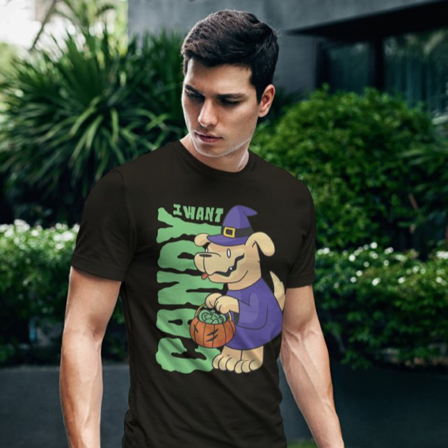 Camiseta Cita de Candy de Perro de Halloween (Subido por el creador)