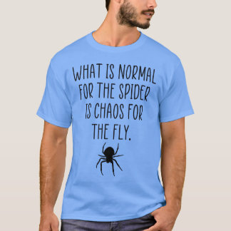 Camiseta Cita de caos de araña