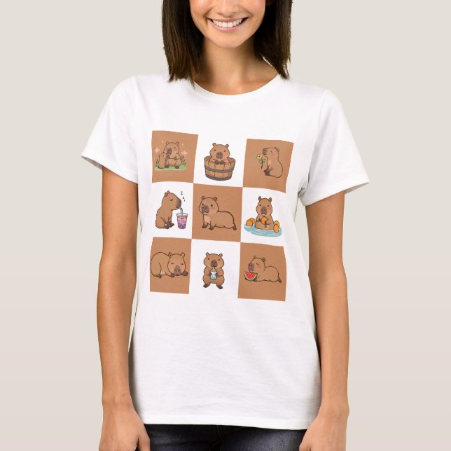 Camiseta Cita de Capybara | Animales adorables y divertidos (Anverso)