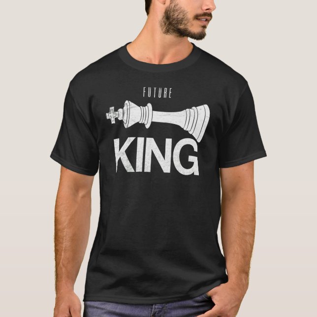 Camiseta Cita De Carácter De Chessmen Futuro King Para El A (Anverso)