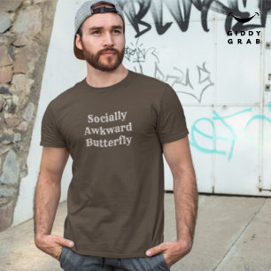 Camiseta Cita de carácter divertida socialmente incómoda ma
