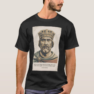 Camiseta Cita de Carlomagno Ilustración de los Francos Vint