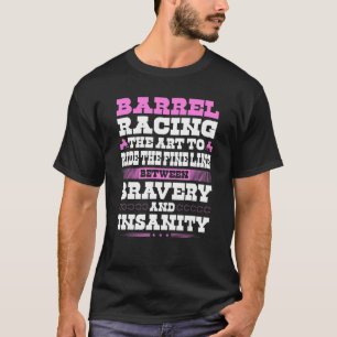 Camiseta Cita De Carreras De Barril Para Rodeo De Gallina D