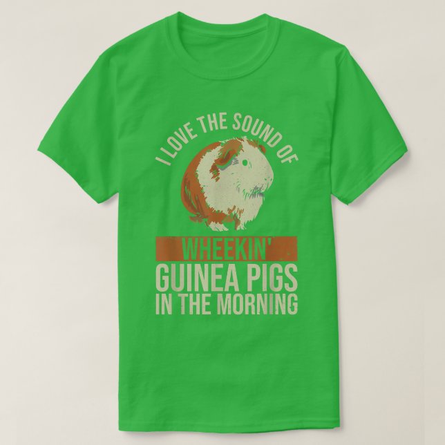 Camiseta Cita de cerdo guineana para un nerd del cerdo (Diseño del anverso)
