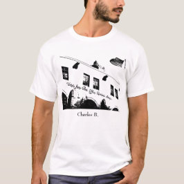 Camiseta Cita de Charles Bukowski (blanca)