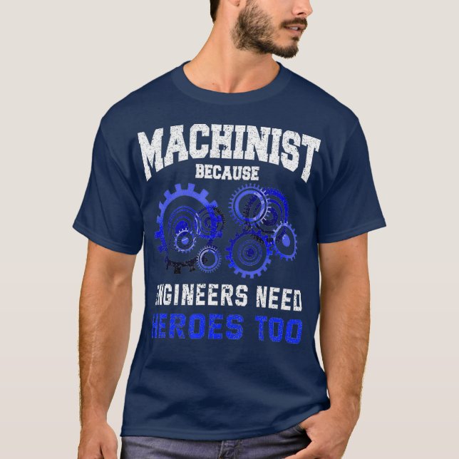 Camiseta Cita de Chiste de operador CNC divertida de maquin (Anverso)