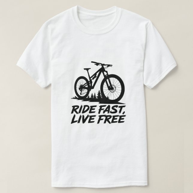 Camiseta Cita de ciclismo de aventura diseño de bicicleta d (Diseño del anverso)
