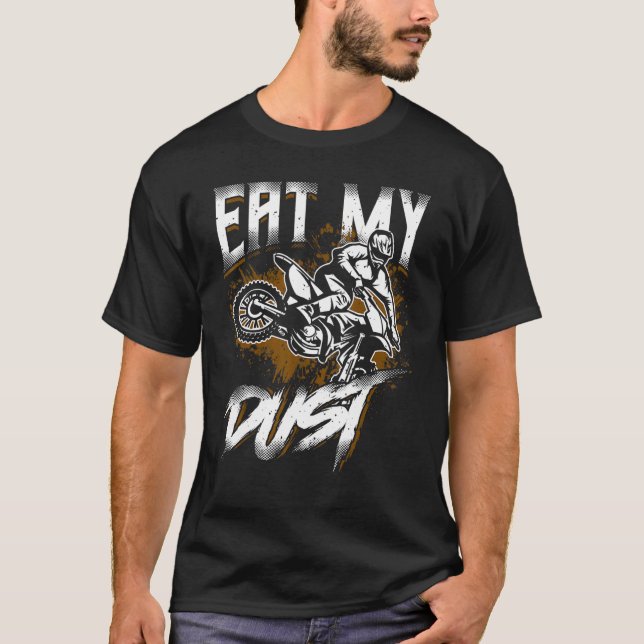 Camiseta Cita de ciclismo sucio come mi motocross de polvo  (Anverso)