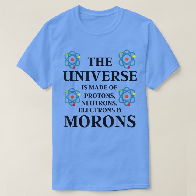 Camiseta Cita de ciencia - El universo está hecho de divers (Diseño del anverso)