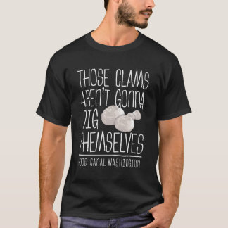 Camiseta Cita de Clam Digger Hood Canal Washington Clammers