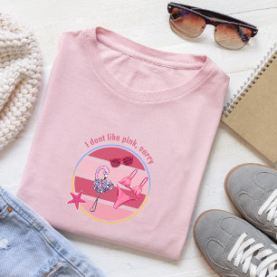 Camiseta Cita de CoastalVibes No me gusta lo rosa