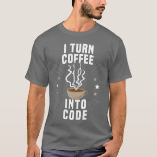 Camiseta Cita de codificación para un café de programador v