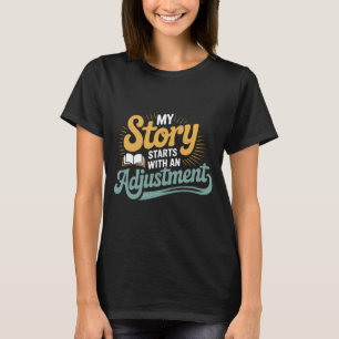 Camiseta Cita de columna de motivación de estudiantes quiro