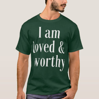 Camiseta Cita de confirmación de motivación querida y digna