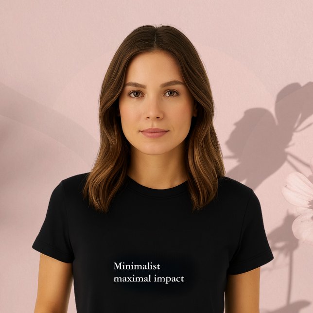Camiseta cita de conjunto estético Minimalista impacto máxi (Subido por el creador)