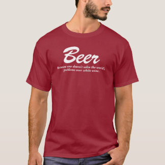 Camiseta Cita de consumición de la cerveza y del vino