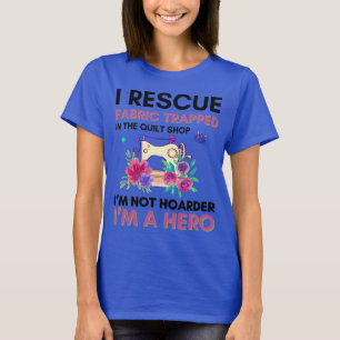 Camiseta Cita de coser divertida máquina de coser floral vi