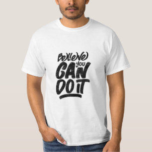 Camiseta cita de "creas-tú-puedes-hacerlo"