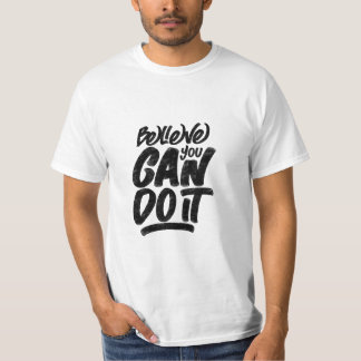 Camiseta cita de "creas-tú-puedes-hacerlo"