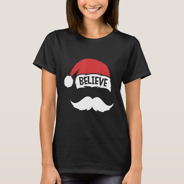 Camiseta Cita De Creer En Reunión De La Familia De Mustache (Anverso)