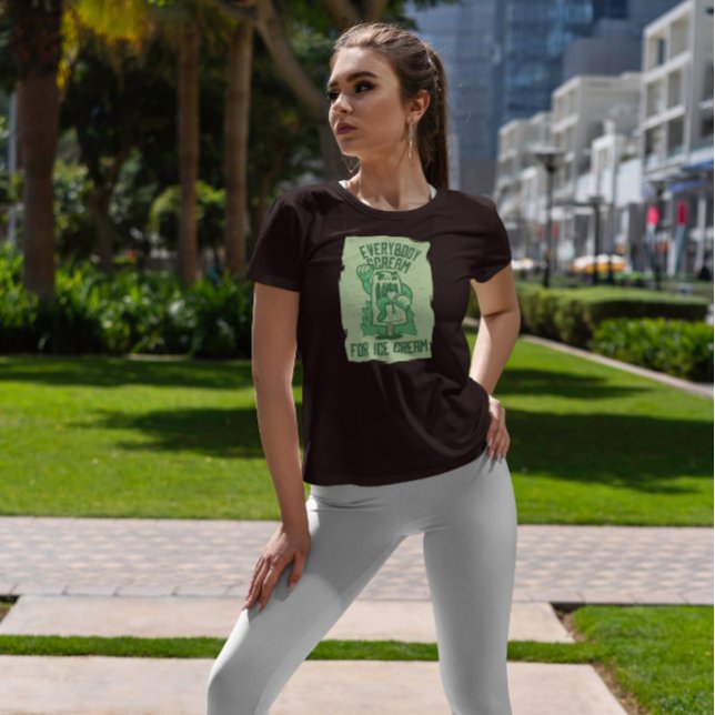 Camiseta Cita de Crema de Hielo Scary (Subido por el creador)