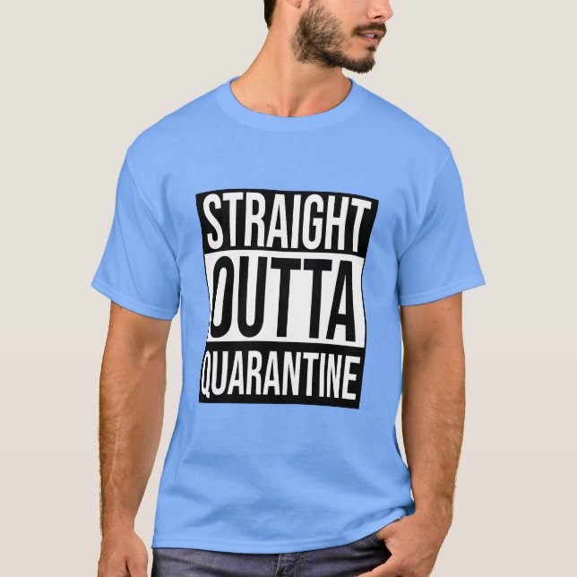 Camiseta Cita De Cuarentena Directa Y Graciosa (Anverso)