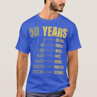 Camiseta Cita de cumpleaños de 50 años de antigüedad con re