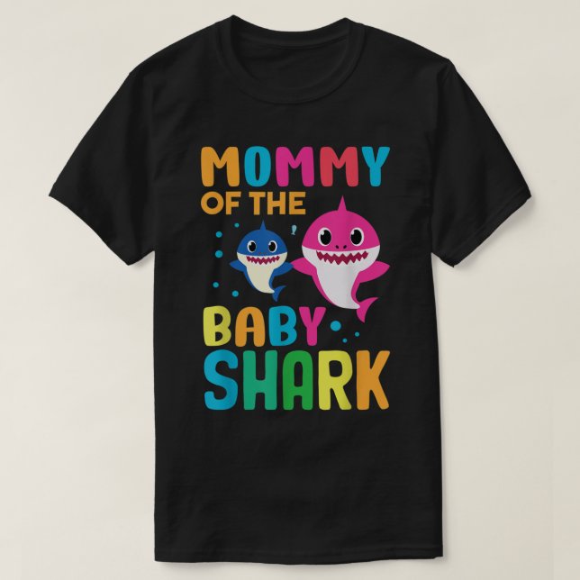 Camiseta Cita de cumpleaños de tiburón, mamá divertida de c (Diseño del anverso)