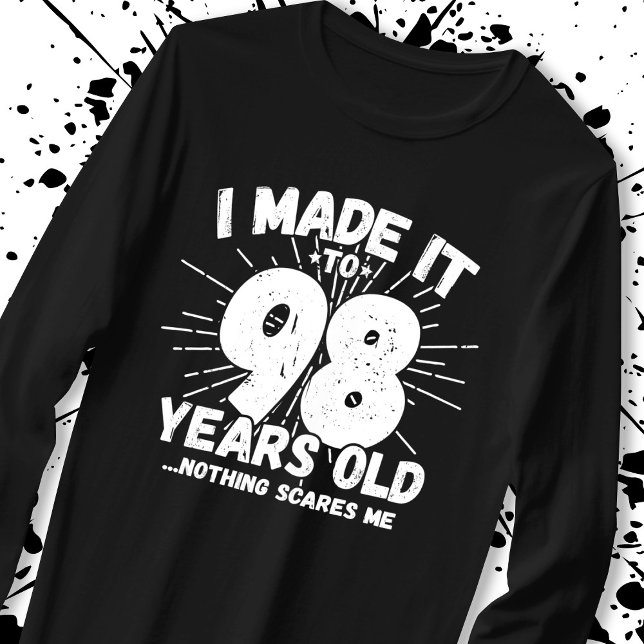Camiseta Cita de cumpleaños número 98 graciosa Sarcástica 9 (Subido por el creador)