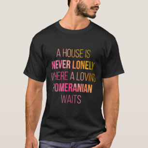 Camiseta Cita De Cute De Perro De Pomerania En Acuarela