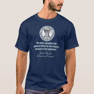 Camiseta Cita de Daniel Boorstin - Sabiduría del ignorante