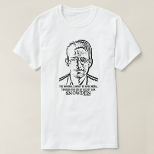 Camiseta Cita de denunciante de espionaje de Edward Snowden