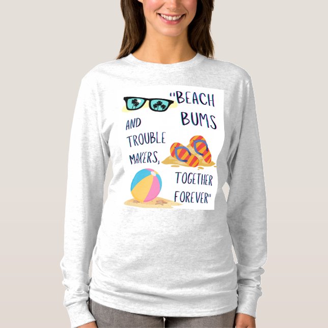 Camiseta cita de día de playa (Anverso)