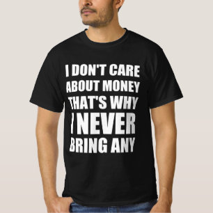 Camiseta Cita de dinero divertida