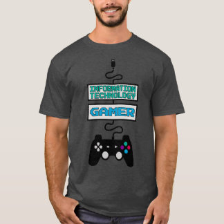 Camiseta Cita de diseño de gamer de tecnología de la inform