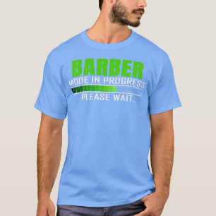 Camiseta Cita de diseño divertida en modo de barbero en cur