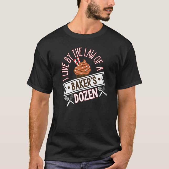 Camiseta Cita de docenas de panaderos de bolas (Anverso)