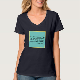 Camiseta Cita de Dorothy Parker de la lengua aguda