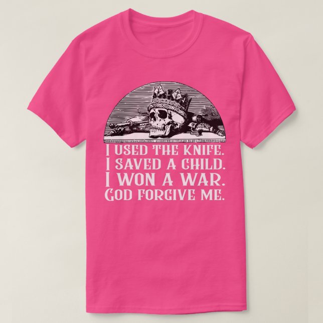 Camiseta Cita de Dresden que usé el cuchillo (Diseño del anverso)