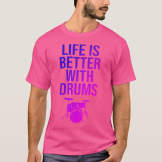 Camiseta Cita de duración del tambor de percusión del tambo