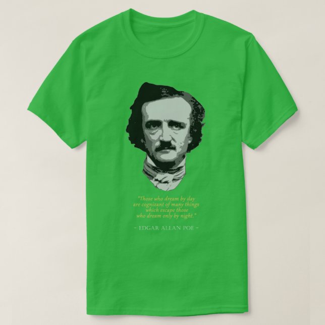 Camiseta Cita de Edgar Allan Poe (Diseño del anverso)