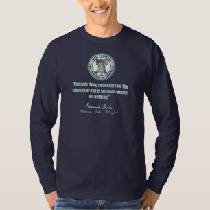 Camiseta Cita de Edmund Burke (el bien contra el mal)