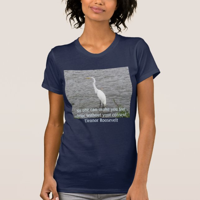 Camiseta Cita de Eleanor Roosevelt (Anverso)