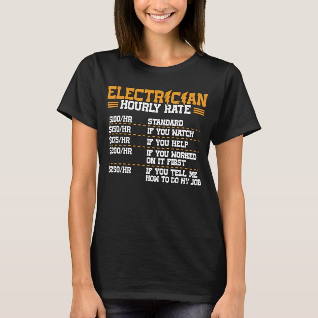 Camiseta Cita de Electricidad Todavía Te Ponemos En Lineman (Anverso)