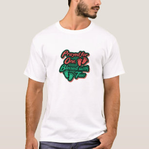 Camiseta Cita de embarazo suave gemelos recién nacidos